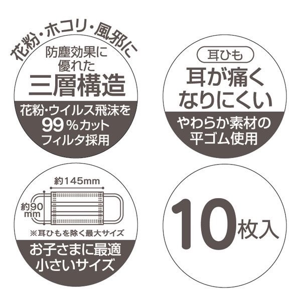 หน้ากากอนามัยสำหรับเด็ก Skater Tomica Non-Woven Mask for Children 4+ (Pack of 10)