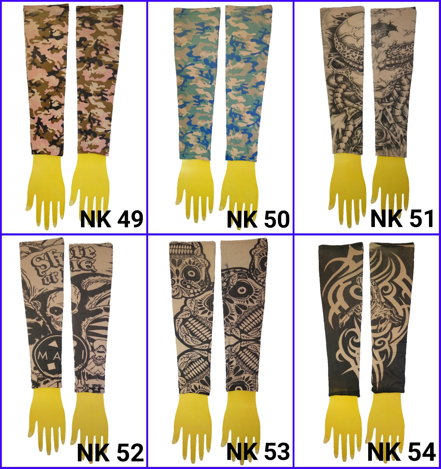 ปลอกแขนลายสัก ปลอกแขนลายแทททู ปลอกแขนมีลาย