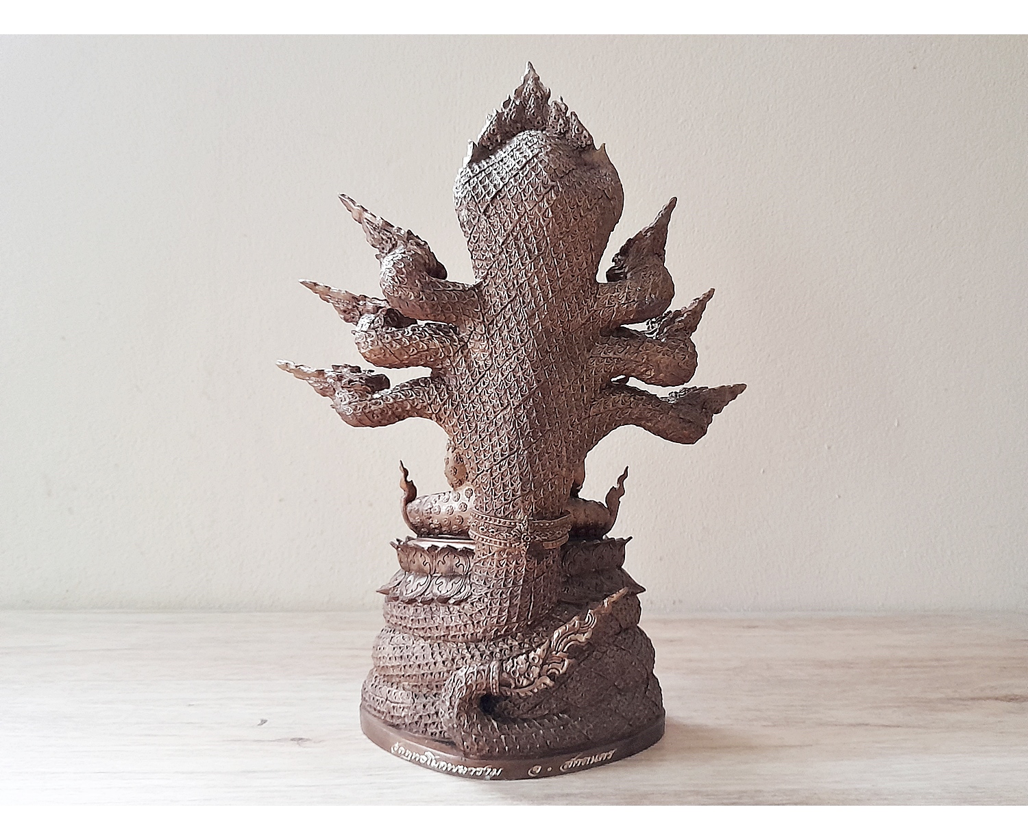 รูปหล่อ พระพุทธรูป สมเด็จองค์ปฐม ทรงเครื่องจักพรรดิ์ ปางพระนาคปรก (พระพุทธวิโมกข์มุนี หน้าตัก 5นิ้ว) ปี2560 #รับประกันแท้ - หลวงพ่อหนุน วัดพุทธโมกข์