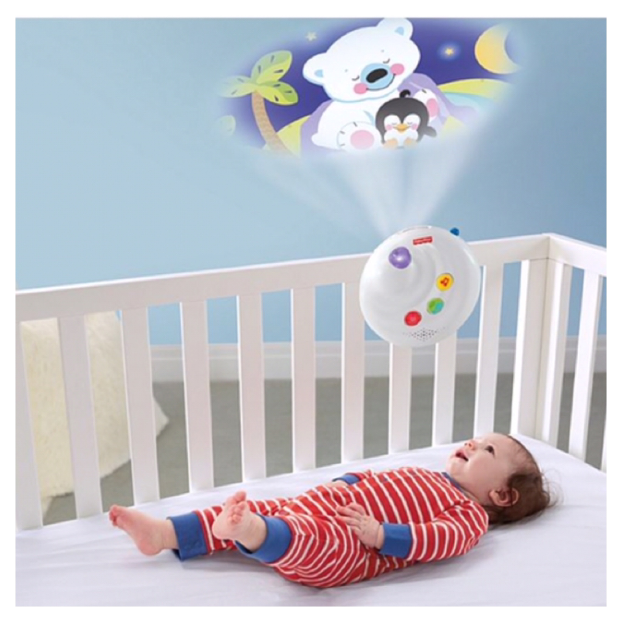 โมบายเสริมพัฒนาการพร้อมโปรเจคเตอร์ฉายภาพ Fisher-Price 2-in-1 Projection Mobile - Precious Planet
