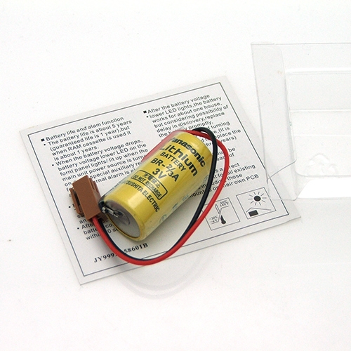 แบตเตอรี่ลิเธี่ยม Panasonic BR-2/3A 3V 1200mAh (BR17335) PLC Lithium Battery w/ Plug