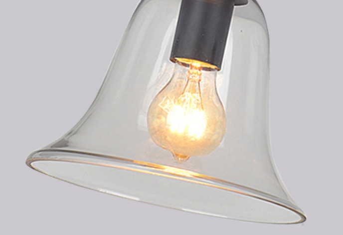 โคมไฟแขวนเพดานแก้วทรงกระดิ่ง [GLS-8001]