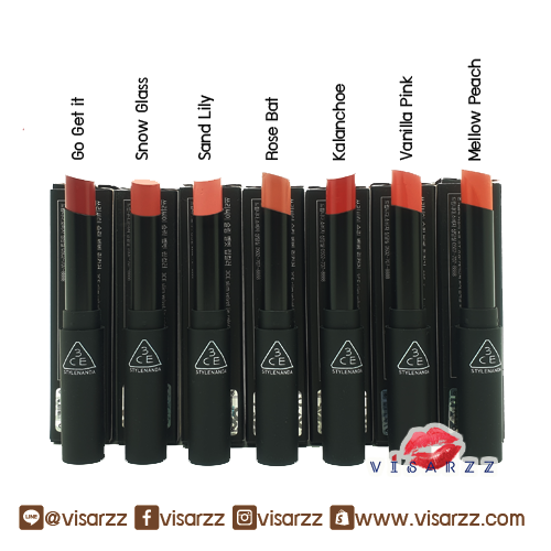ขายส่ง 360.- (เลือกสีด้านในค่ะ) 3CE Slim Velvet Lip Color ลิปแมทเนื้อกำมะหยี่ เม็ดสียังคงความแน่นเหมือนรุ่นอื่น มาในรูปแบบแท่งใช้ง่าย และดูกระทัดรัด
