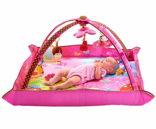 เพลย์ยิมพร้อมของเล่นเสริมพัฒนาการ Tiny Love Gymini Kick & Play (Pink)