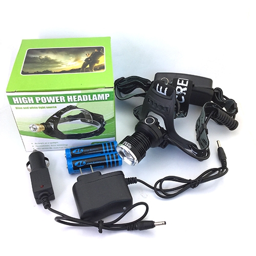 ชุดเซตไฟฉายคาดหัวซูม แสงขาว+แสงเหลือง Shule รุ่น SL-621 16000W CREE Q5 1000LM Headlamp Headlight 18650 x 2 (2หลอด)