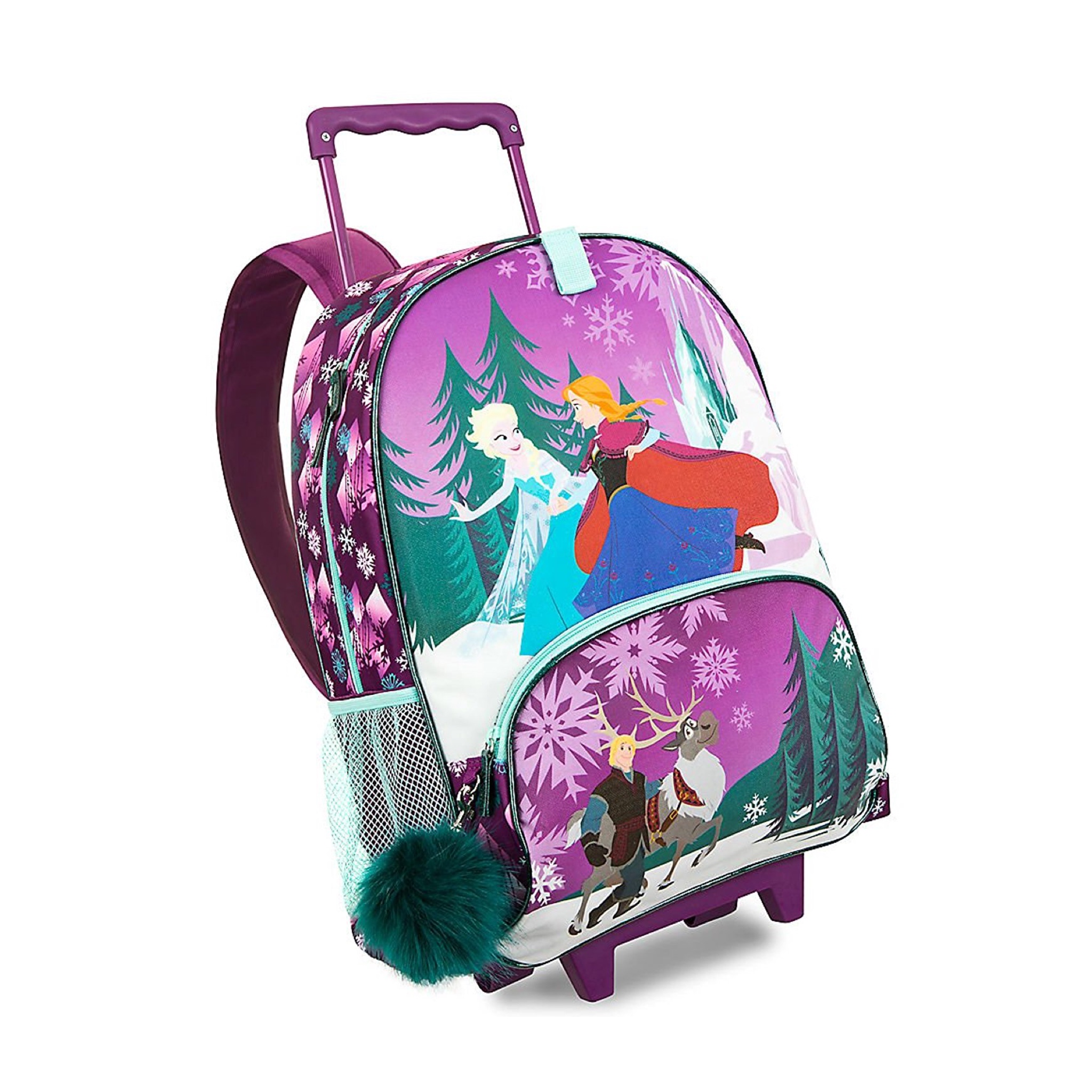 กระเป๋าสะพายพร้อมมือจับและล้อลาก Disney Rolling Backpack (Frozen)