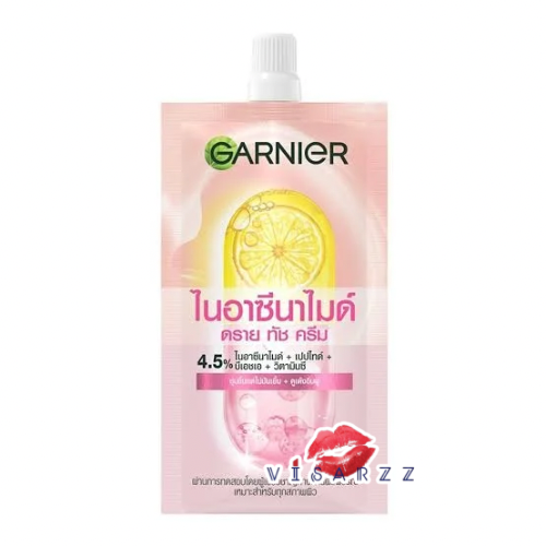 Garnier Niacinamide Dry Touch Cream 7g การ์นิเย่ ไนอาซินาไมด์ ดราย ทัช ครีม ช่วยในเรื่องการฟื้นฟูผิวให้ดูกระจ่างใส ชุ่มชื้น และลดปัญหาผิวต่างๆ