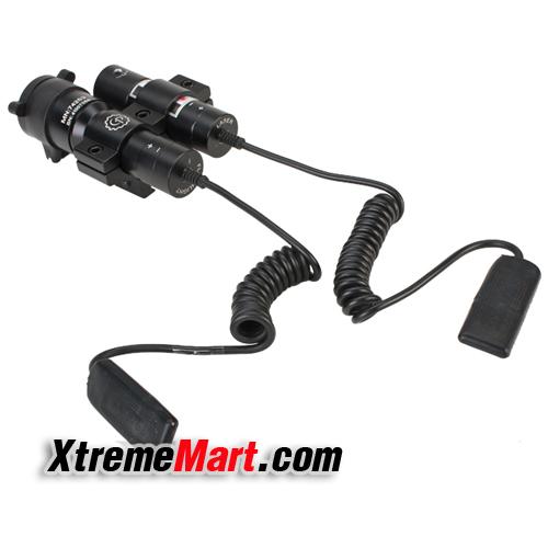 เลเซอร์ติดปืนแสงสีแดง CenterPoint Universal Laser/Flashlight Kit