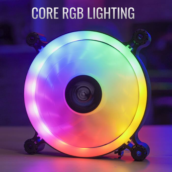 FAN Case AeroCool Spectro 12 FRGB 120mm ไฟนิ่ง #พัดลมติดเคส