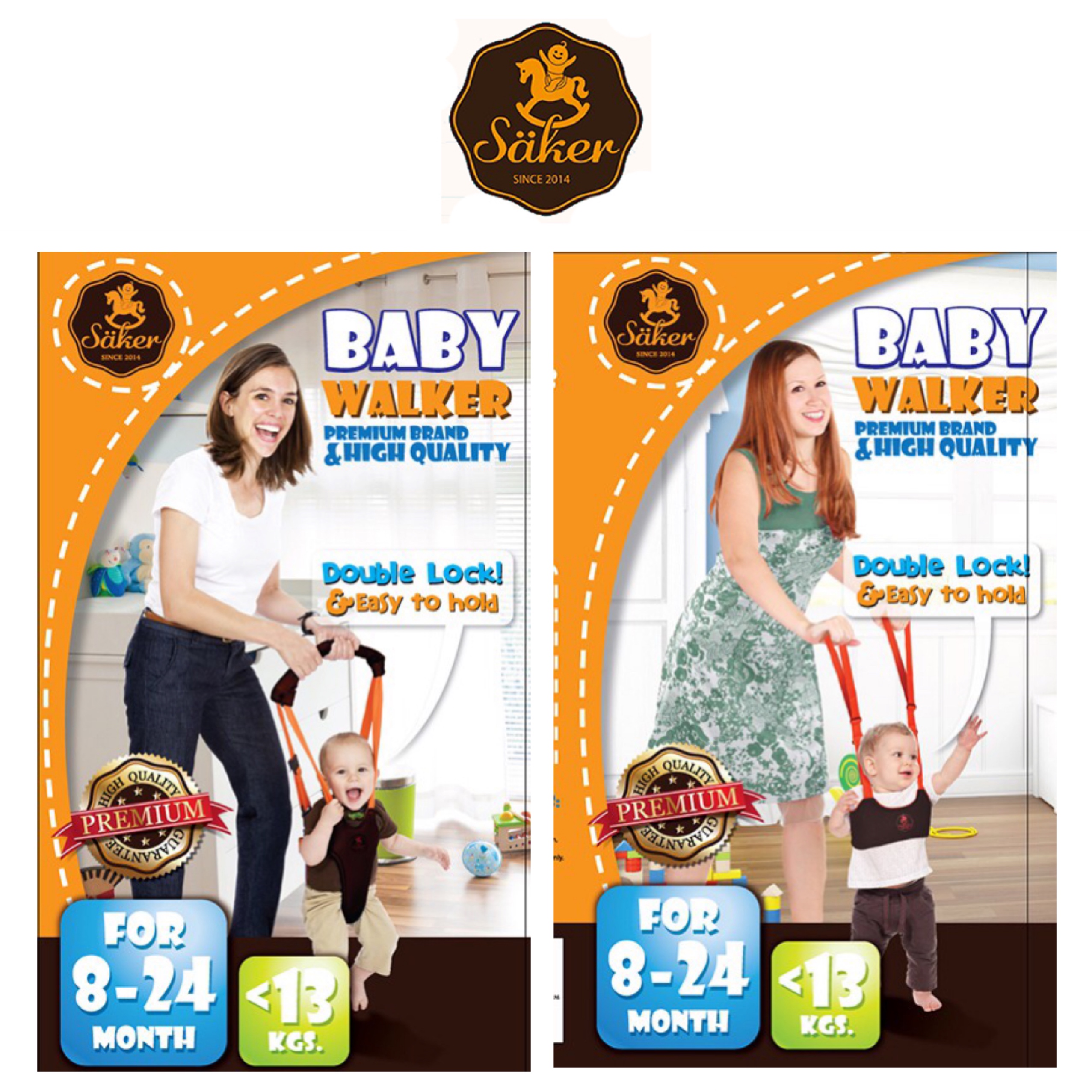 สายพยุงหัดเดินคุณภาพพรีเมี่ยม Säker Baby Walker