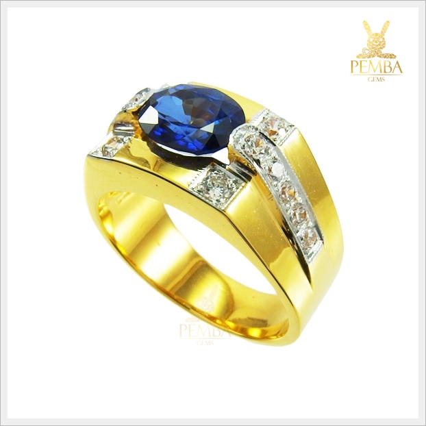 แหวนไพลินแท้ ทอง90 (สามารถสั่งทำได้ค่ะ)