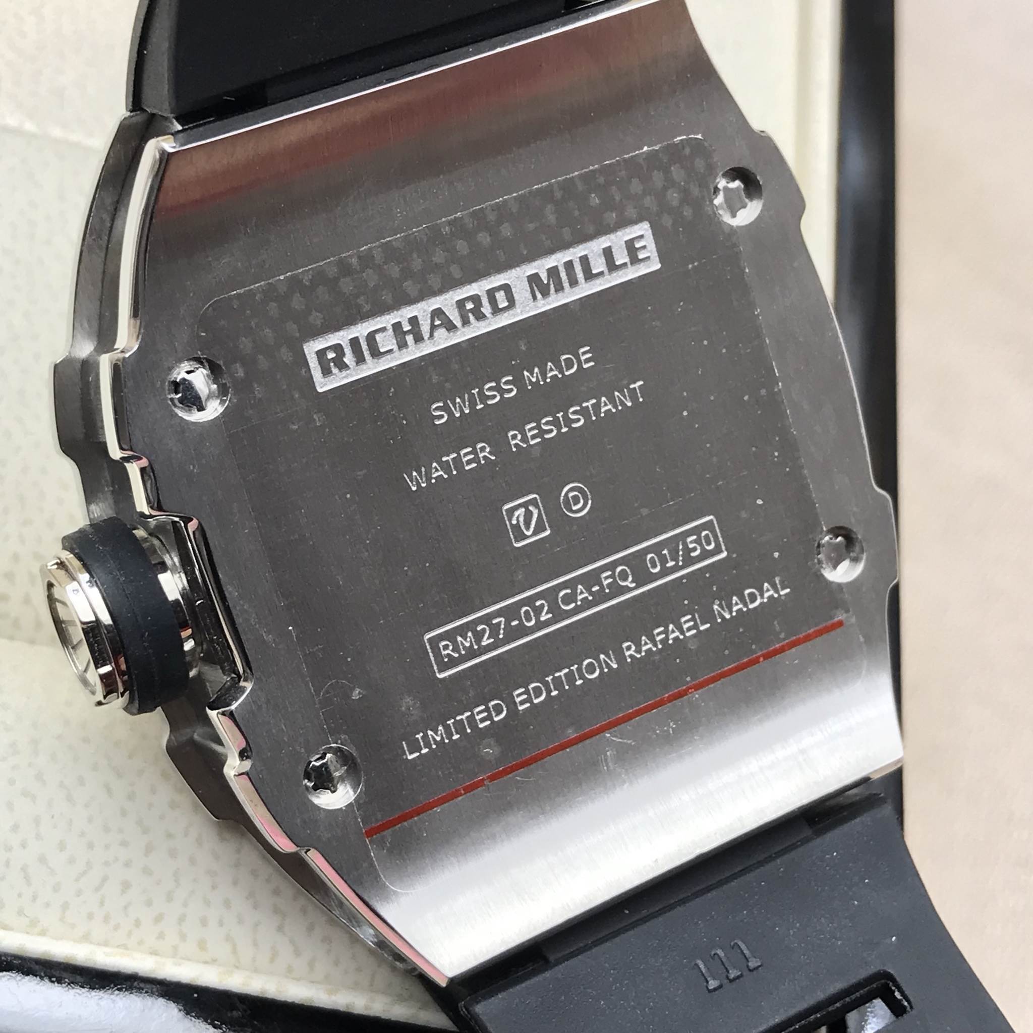 นาฬิกา Richard Mille RM027-02 Rafael Nadal Tourbillion งาน Mirror Swiss