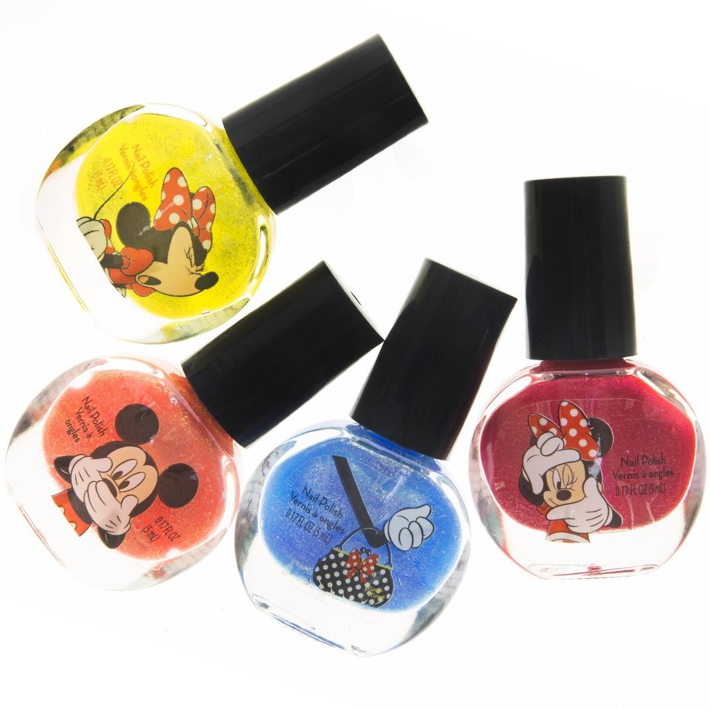 ชุดสีทาเล็บปลอดสารพิษสำหรับเด็ก TownleyGirl Minnie Mouse 18-Pack Nail Set