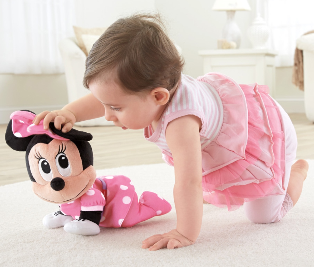 มินนี่เม้าส์ชวนคลาน Fisher-Price Disney Baby Minnie Mouse Musical Touch 'n Crawl