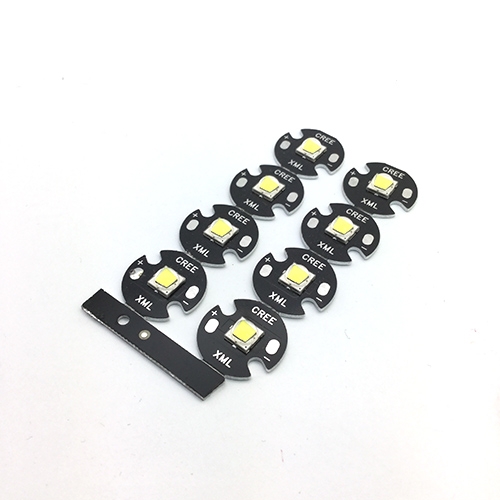 Cree XM-L2 LED Emitter U2 6C 1100LM 6000K White Color (แสงขาว) 10W with 16mm Round Base For Flashlight DIY (หลอดละ)