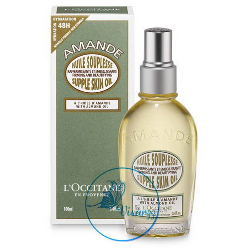 (ลดพิเศษมากกว่า 30%) L'Occitane Almond Supple Skin Oil 100mL น้ำมันยกกระชับผิว ช่วยฟื้นฟูพร้อมเสริมสร้างคอลลาเจนและเส้นใยอิลาสตินให้แข็งแรง