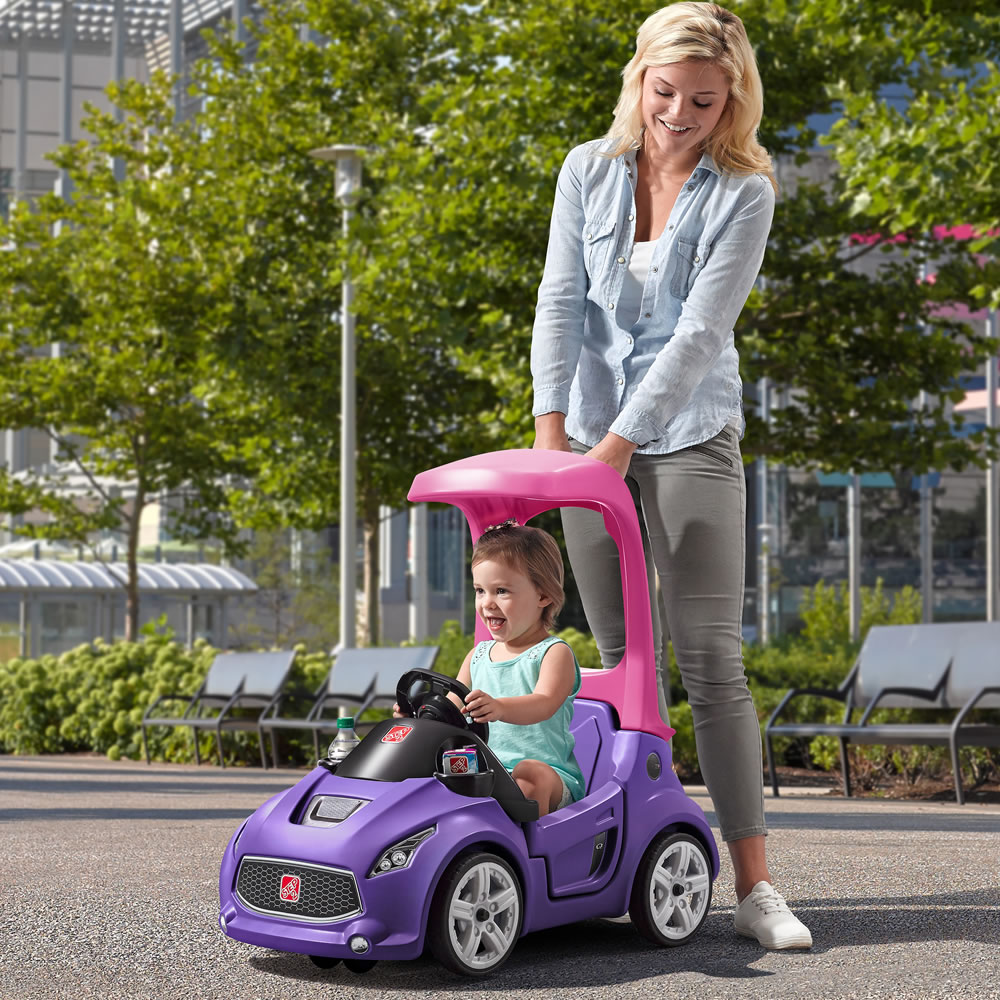 รถขาไถพร้อมหลังคามือจับ Step2 Turbo Coupe Foot-to-Floor (Pink)