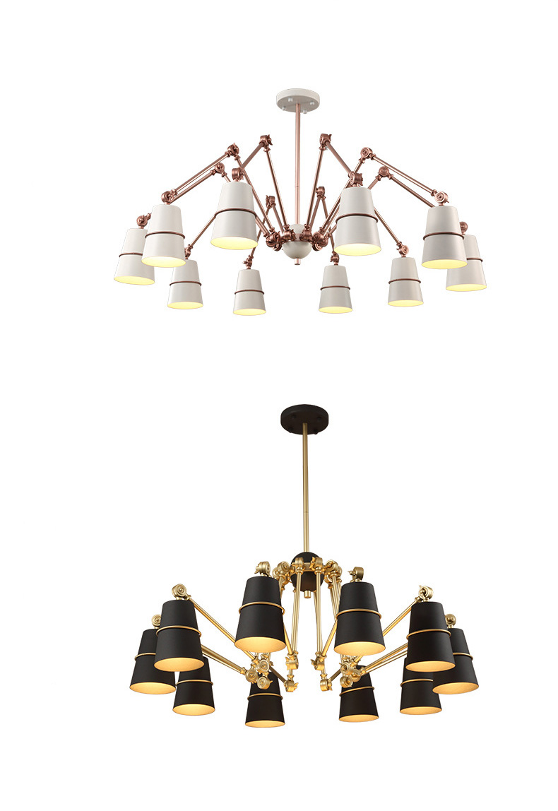 โคมไฟระย้าแมงมุมโมเดิร์น 10 ดวง [N402-White-10]