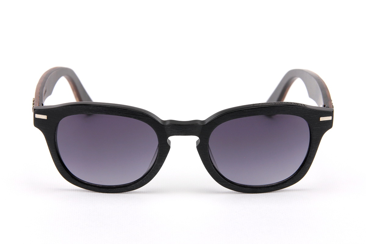 แว่นกันแดดขาไม้ Weekend Duet Collection Tokyo Matte Black (Dark)