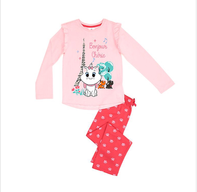 ชุดนอนสุดน่ารักสำหรับลูกสาว Disney Marie Furrytale Friends Pyjamas for Kids
