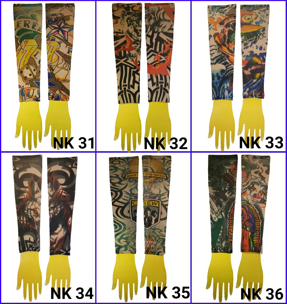 ปลอกแขนลายสัก ปลอกแขนลายแทททู ปลอกแขนมีลาย