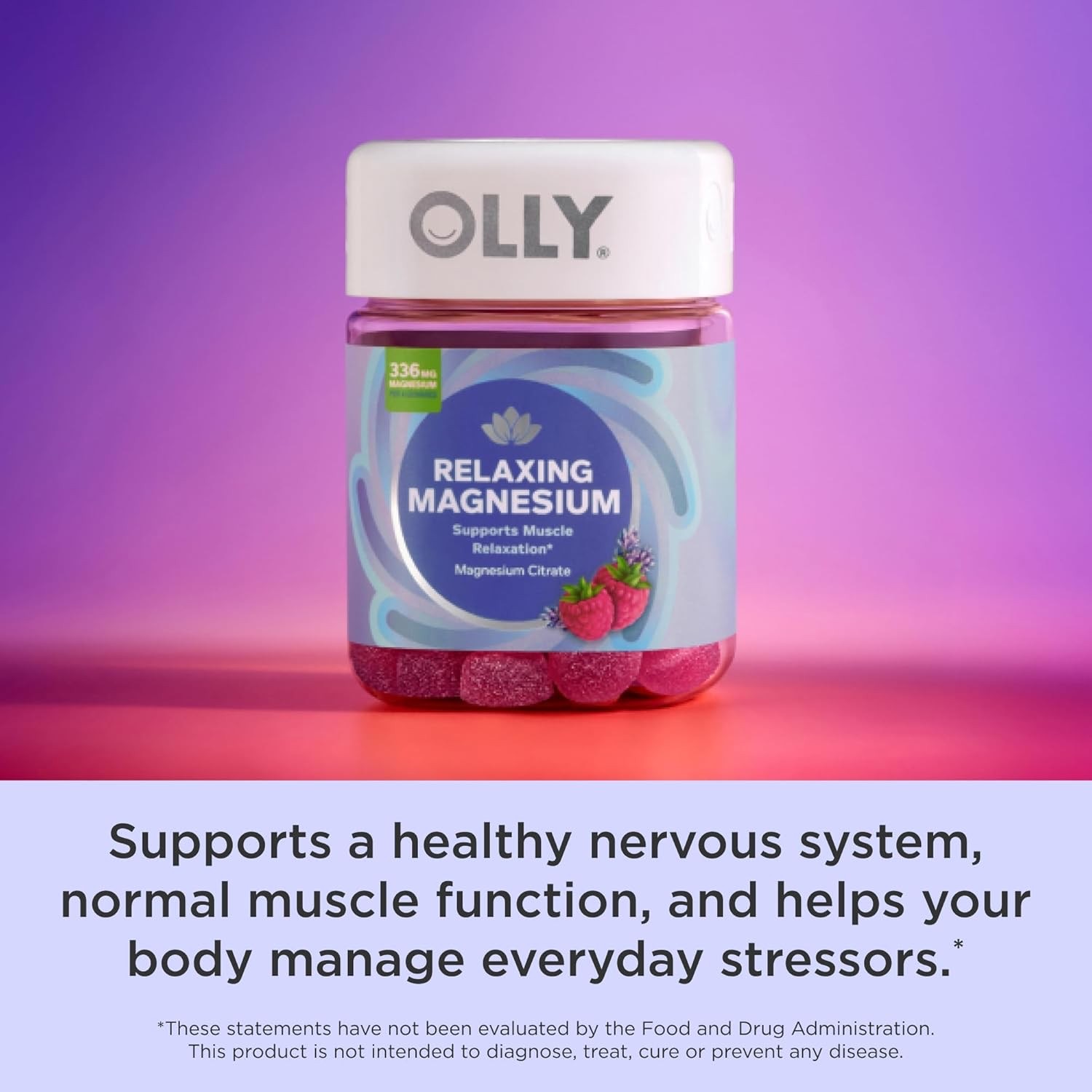 แมกนีเซียมชนิดกัมมี่ OLLY Relaxing Magnesium
