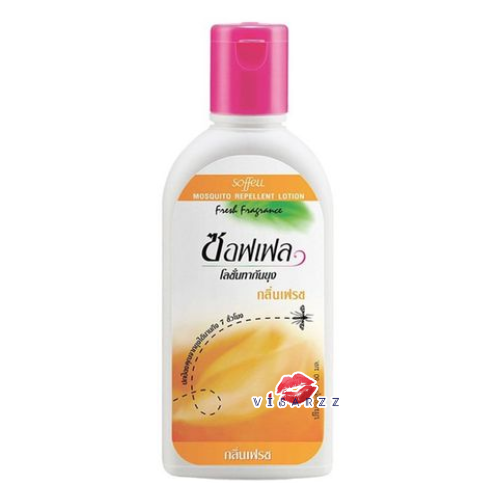 (ส้มกลิ่นเฟรช) Soffell ซอฟเฟล โลชั่นทากันยุง 60mL ช่วยปกป้องผิวคุณจากยุงร้าย กลิ่นหอมอ่อนๆ ไม่ฉุน ไม่เวียนหัว