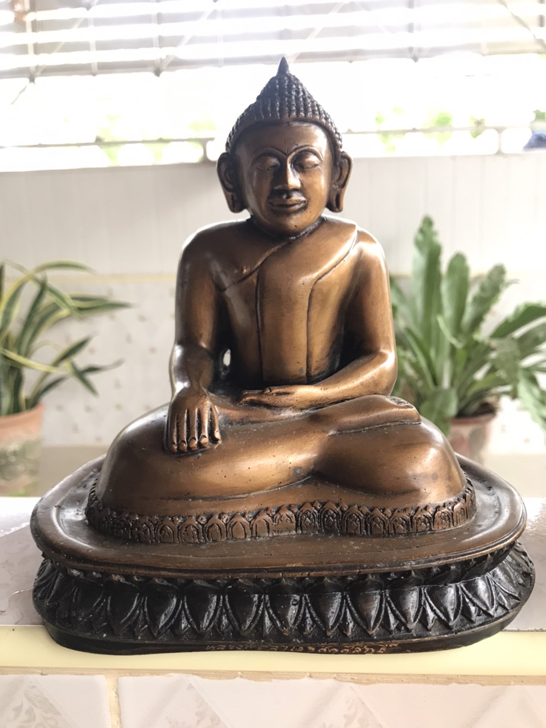 รูปหล่อ หลวงพ่อสำเร็จศักดิ์สิทธิ์ (หน้าตัก5นิ้ว) เนื้อทองเหลืองรมดำโบราณ ปี2559 #รับประกันแท้