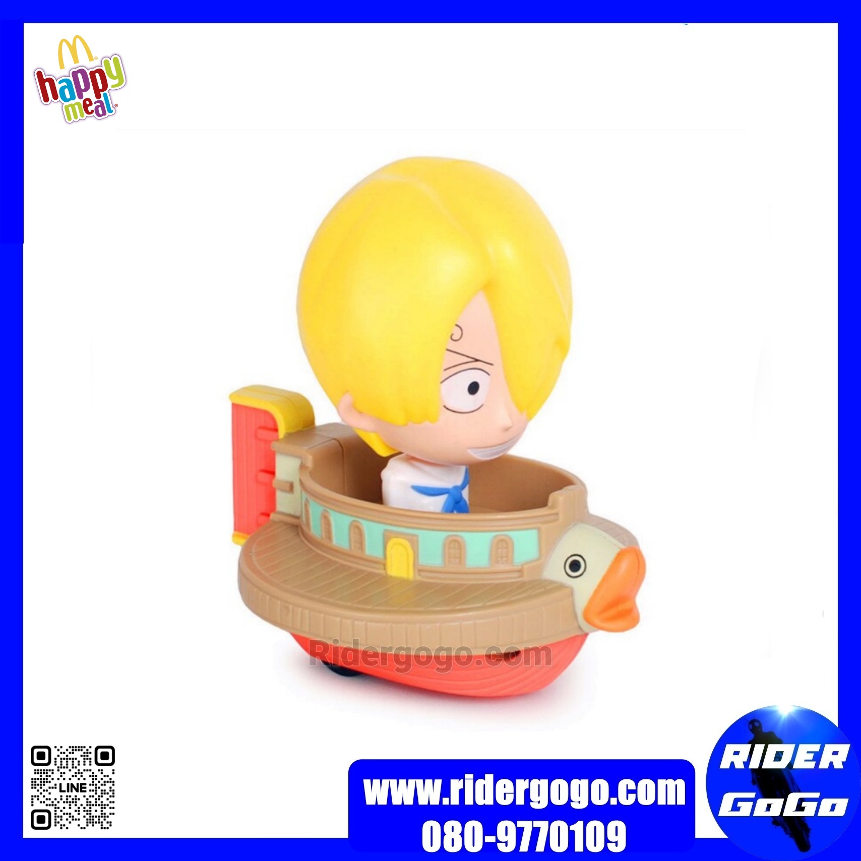 โมเดล วันพีช onepiece ของเล่นแมค Mcdonald Happy meal แฮปปี้มีล ขายยกเซ็ต 9 ตัว