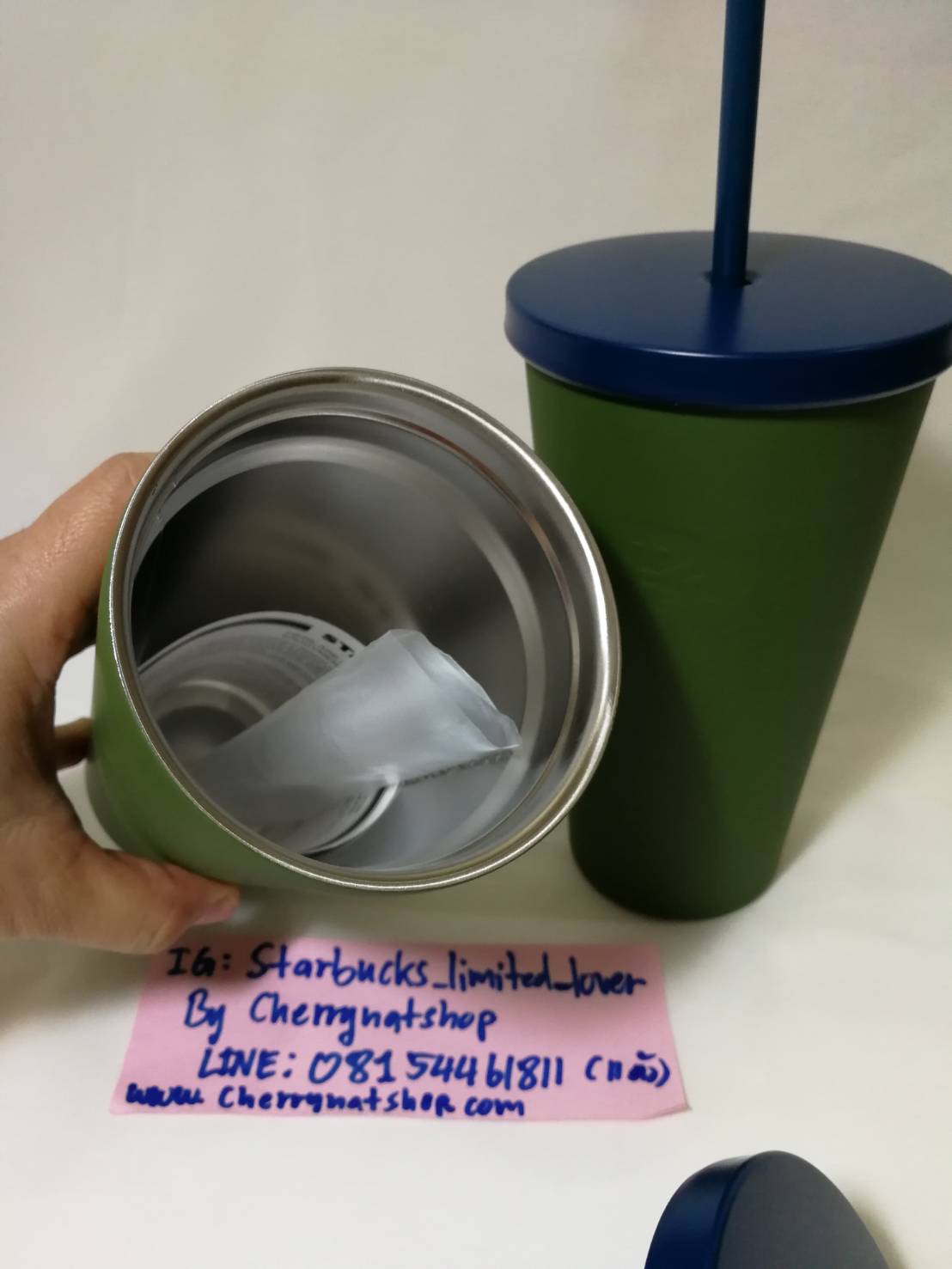 Starbucks USA Stainless Steel Cold Cup Matte Army Green 16 Ounce Limited Editon#StarbucksRareColdcupUSA มาแล้วค่ะ แก้วสตาร์บัคส์อเมริกาใบนี้ ต้องสอย สวยมาก สีเขียวทหารเนื้อด้าน หายากมากๆๆๆๆ ก ไก่ล้านตัวค่ะ