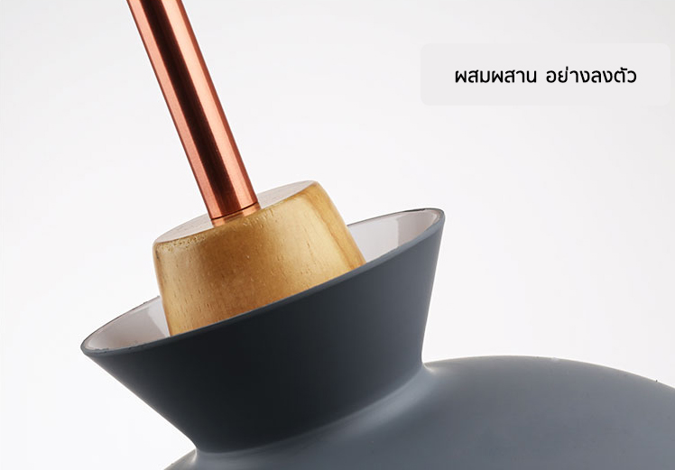 โคมไฟห้อยเพดาน สีเทา บูทีค 28x18cm [MKL-C]