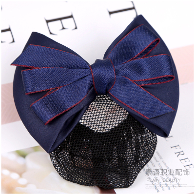 เน็ตติดผม โบว์ติดผม กิ๊ปติดผม โบว์ผูกผม A6211004 สีภาพ