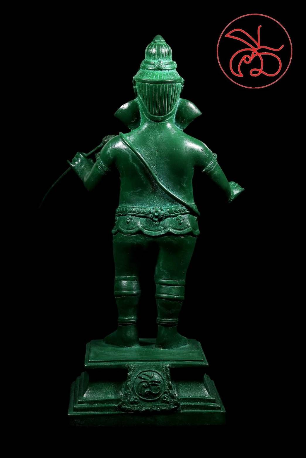 รูปหล่อ พระพิฆเนศ เนื้อโละทองเหลือง สีเขียว(สีเขียวเหนียวทรัพย์ อุดมสมบูรณ์) (ขนาดสูง9นิ้ว) ปี2562 - #รับประกันแท้ #ปลุกเสกแล้วพิธีปลุกเสกในสายนาฎศิลป์