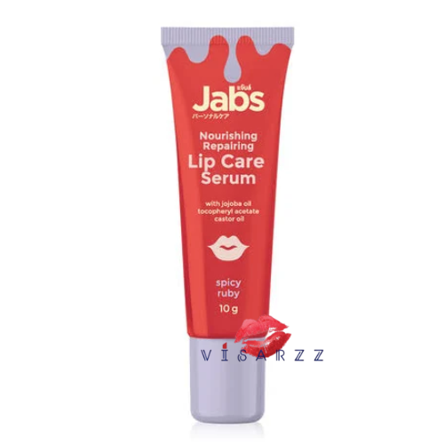 (02 Spicy Ruby) Jabs Nourishing Repairing Lip Care Serum 10g แจ๊บส์นอริชชิ่ง รีแพร์ริ่ง ลิปแคร์ เซรั่ม ลิปเซรั่ม บำรุงริมฝีปาก