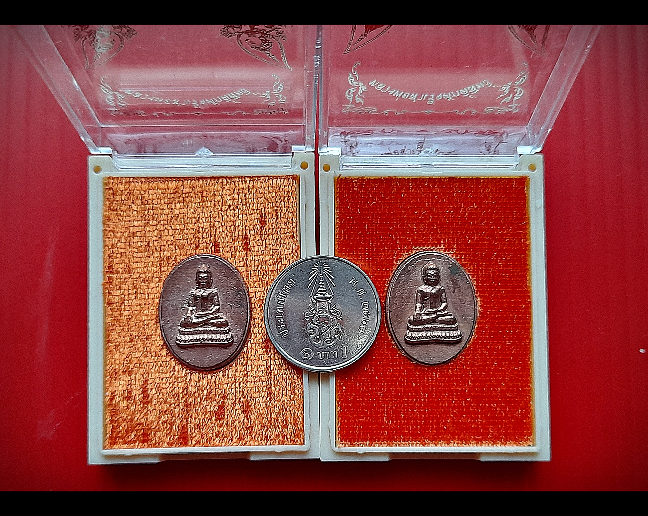 เหรียญหลวงพ่อสำเร็จศักสิทธิ์ เนื้อนวะโลหะ (มีส่วนผสมของทองคำ) (ขนาดเล็กเม็ดแตง) ปี2563