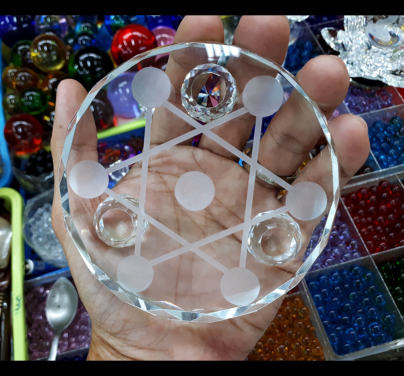 ฐานวางลูกแก้ว ทรงดาว