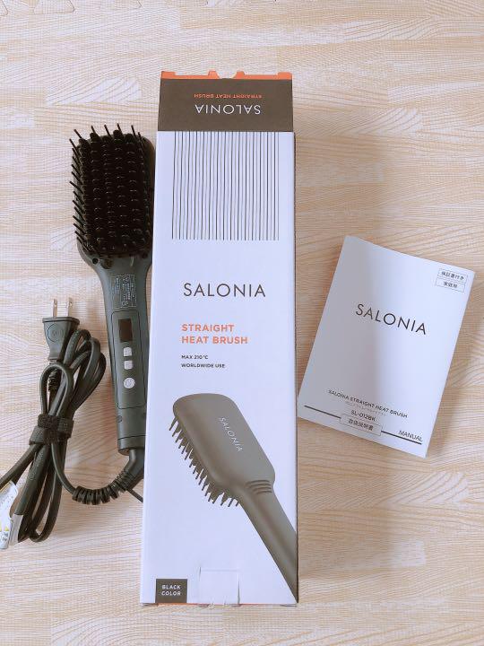 (พร้อมส่ง) Salonia Straight Heat Brush 68mm แปรงหวีไฟฟ้าญี่ปุ่น เปลี่ยนผมฟูเป็นผมตรงสลวยมีวอลุ่ม ดูสุขภาพดีได้อย่างง่ายดาย ในเวลาเพียงไม่กี่นาที ตัวแปรงเซรามิกโค้ทช่วยนำความร้อนแต่ไม่ทำลายเส้นผม