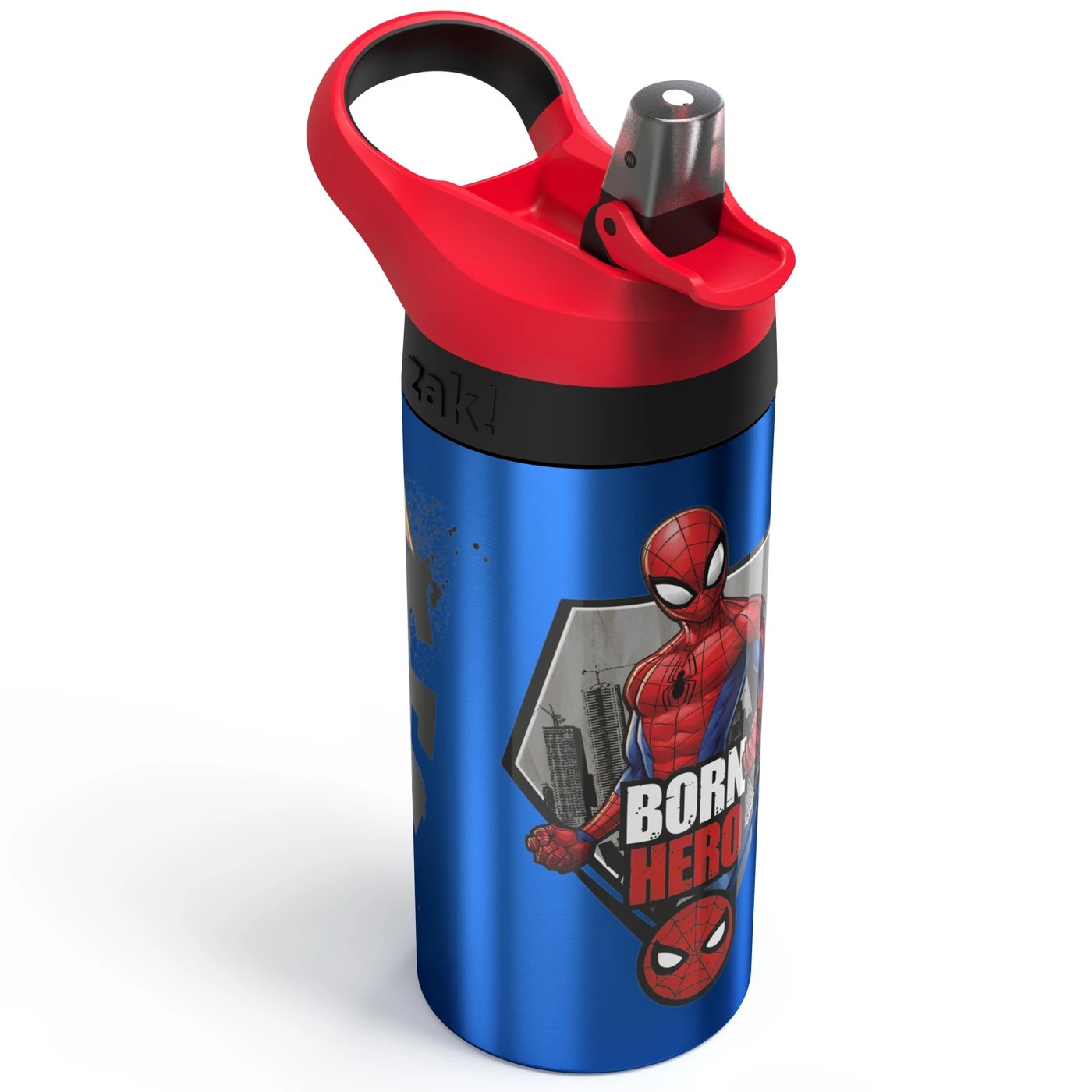 กระติกน้ำเสตนเลสสำหรับเด็ก Zak! Spider-Man 19.5 Oz. Stainless Steel Water Bottle