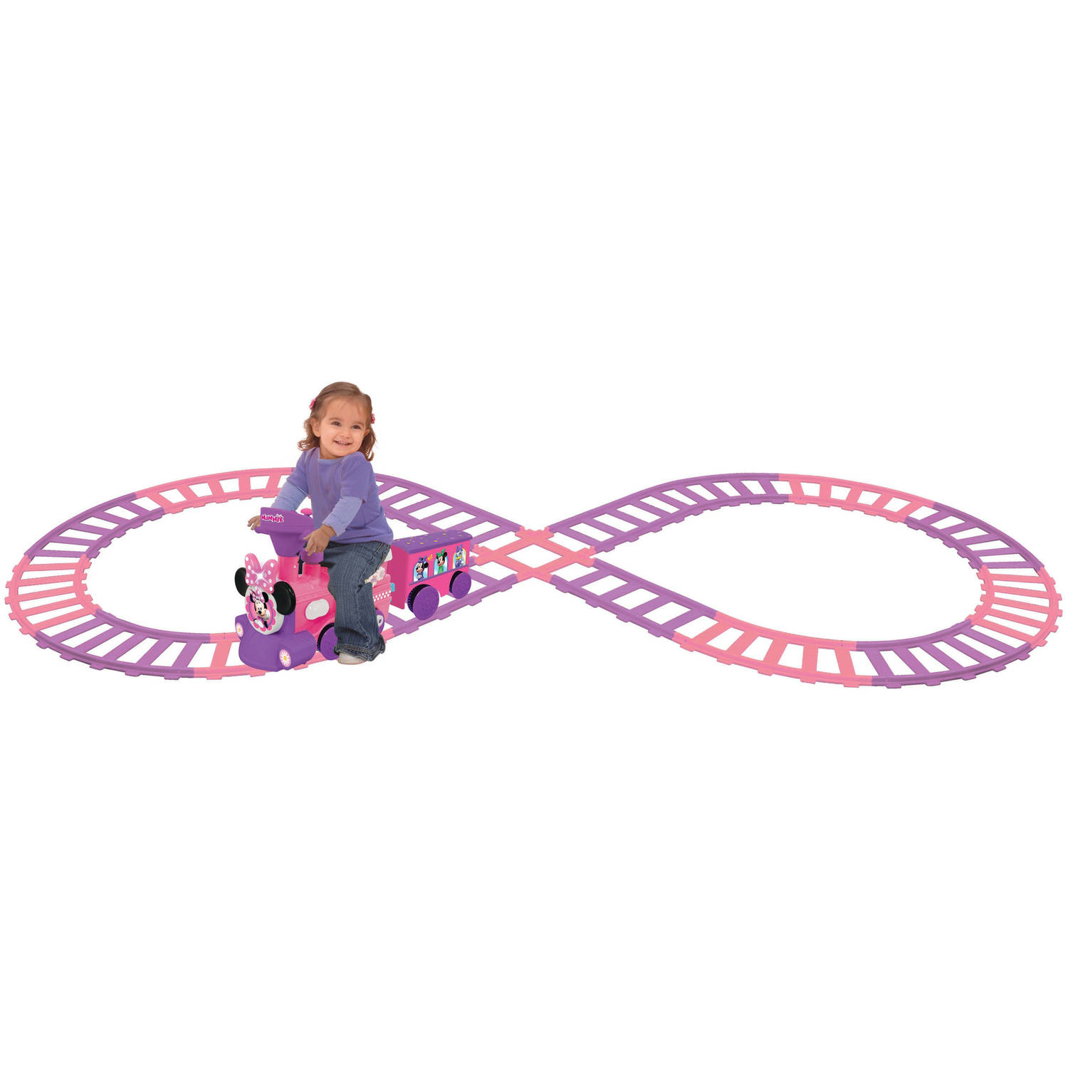 รถไฟแบตเตอรี่พร้อมรางแสนสนุก Kiddieland Motorized Choo Choo Train with Tracks (Minnie Mouse)