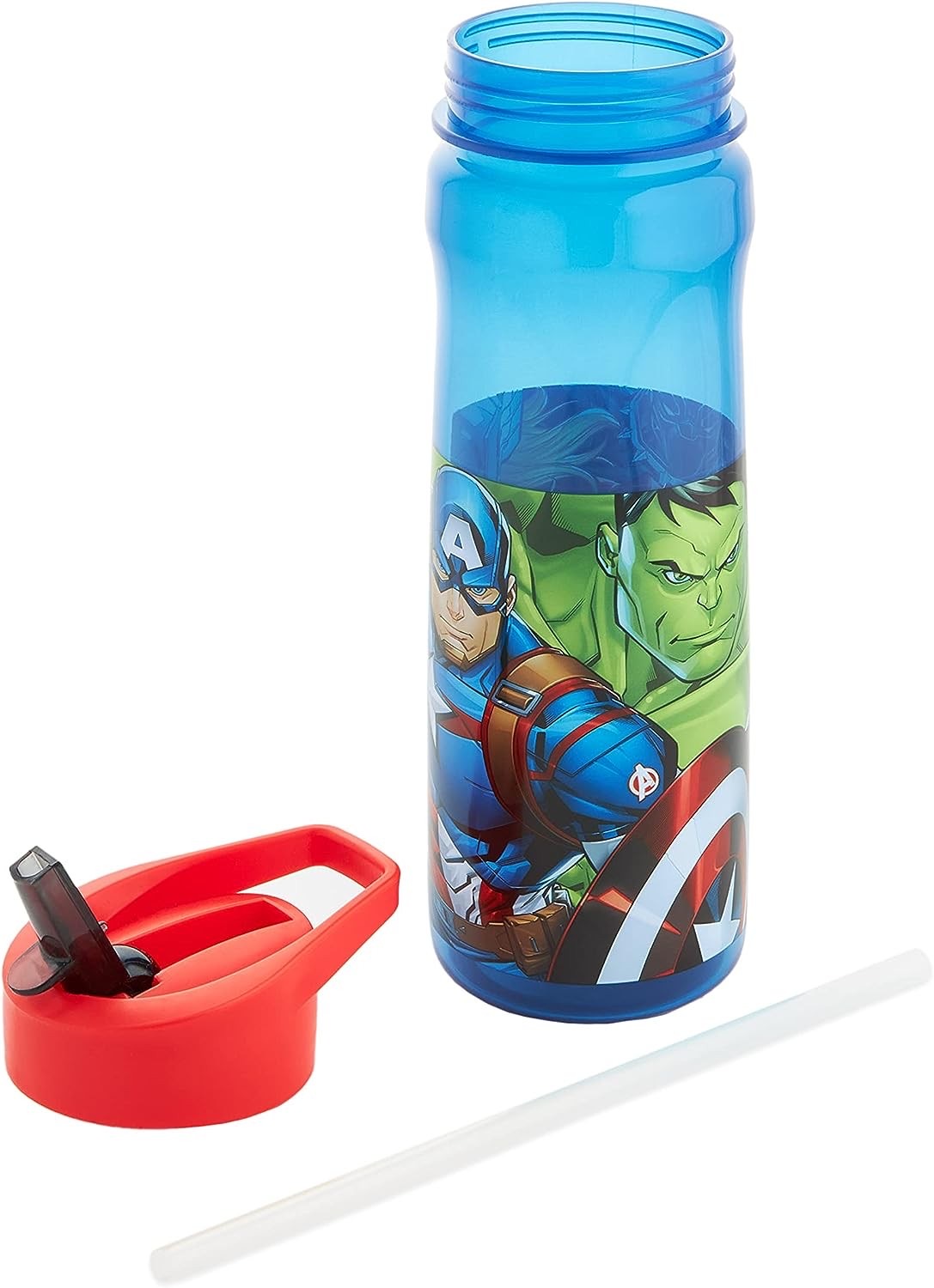 กระติกน้ำแบบหลอดดื่มสำหรับเด็ก DNC Marvel Avengers Sport Bottle 600ml