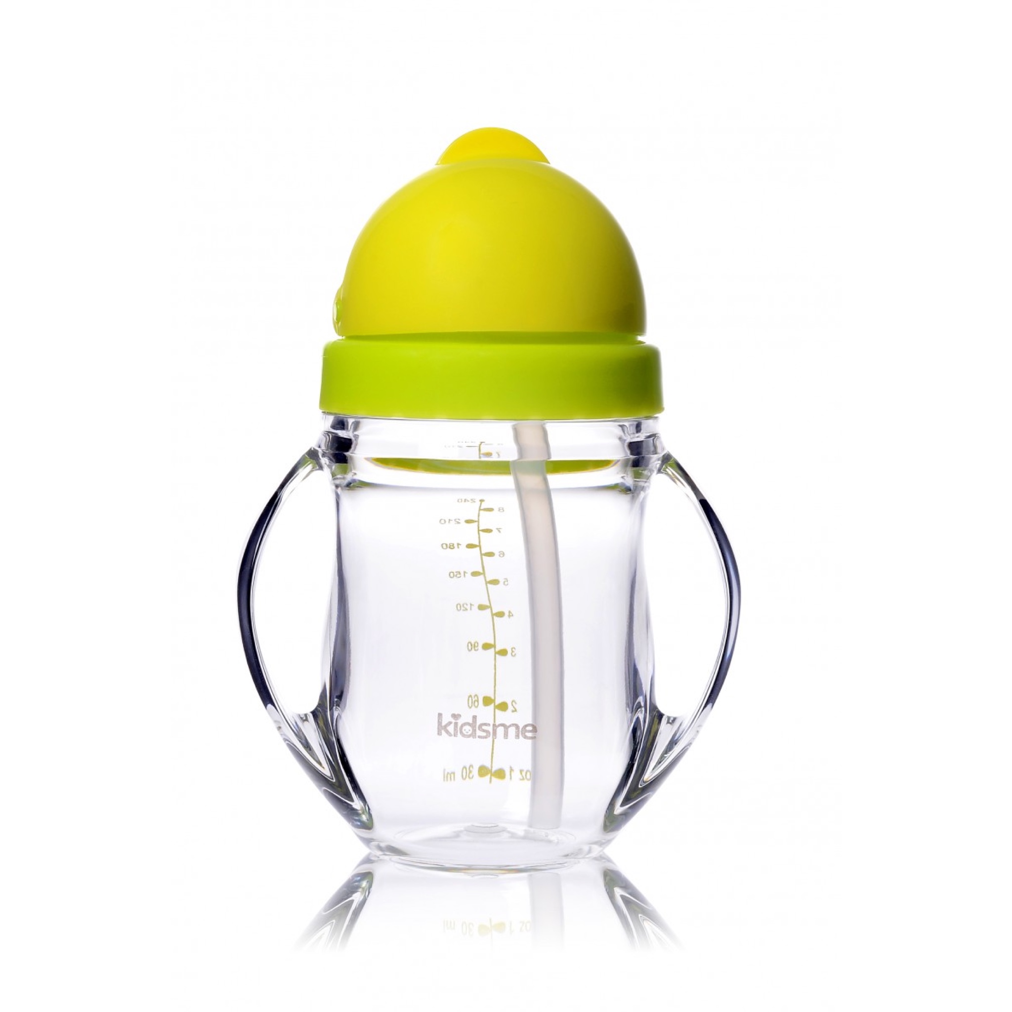 แก้วหัดดื่มชนิดหลอดพร้อมมือจับ Kidsme Straw Sippy Cup