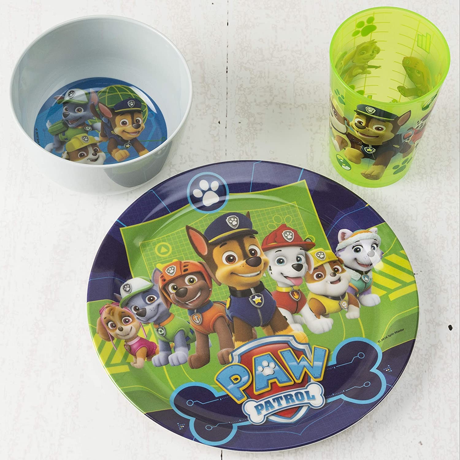 ชุดอุปกรณ์รับประทานอาหาร Zak! Paw Patrol 5-Piece Dinnerware Set