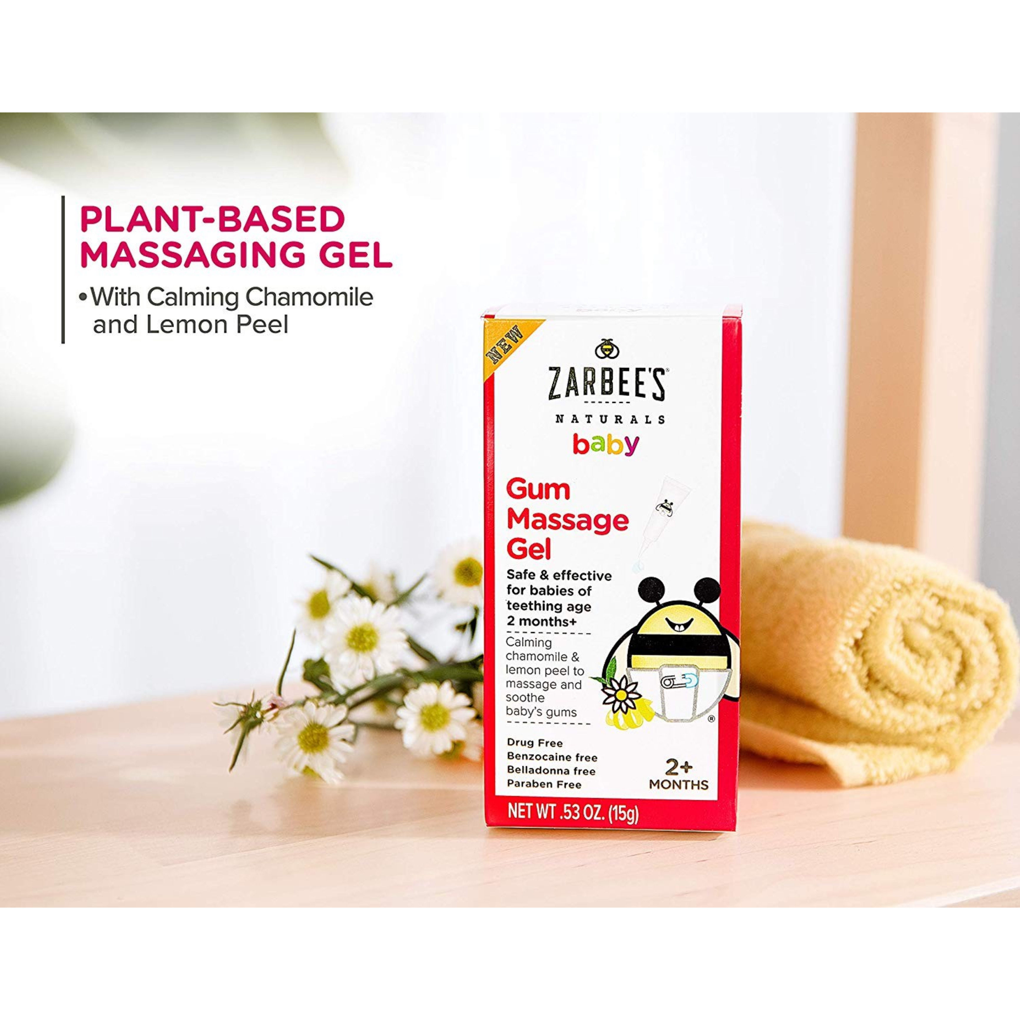 เจลบรรเทาอาการเจ็บปวดขณะฟันขึ้น ZARBEE's Naturals Baby Gum Massage Gel