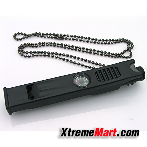 แท่งจุดไฟฉุกเฉินแบบพกพามีเข็มทิศและนกหวีด