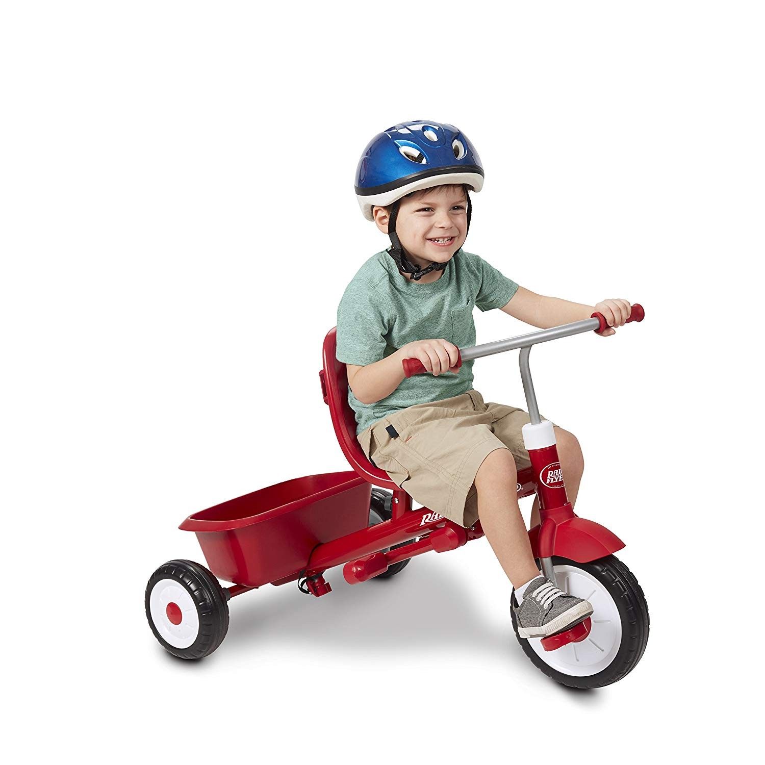 รถเข็นเด็กและรถจักรยานสามล้อเอนกประสงค์ Radio Flyer 5-in-1 Stroll 'n Trike