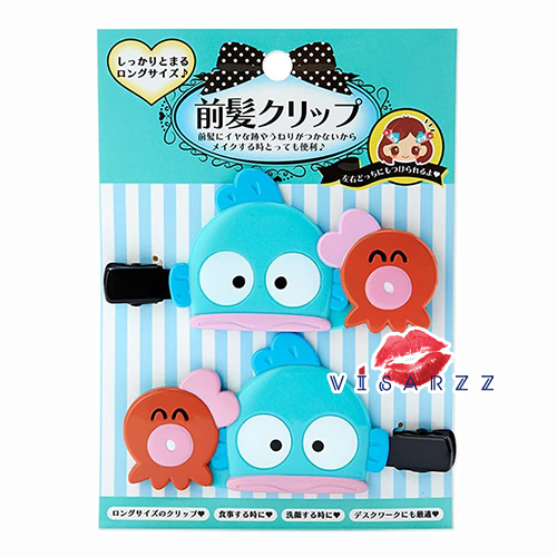 (#6541 Hanyodon) Sanrio Hair Clip กิ๊บติดผมญี่ปุ่น 1 คู่ สุดคิวท์