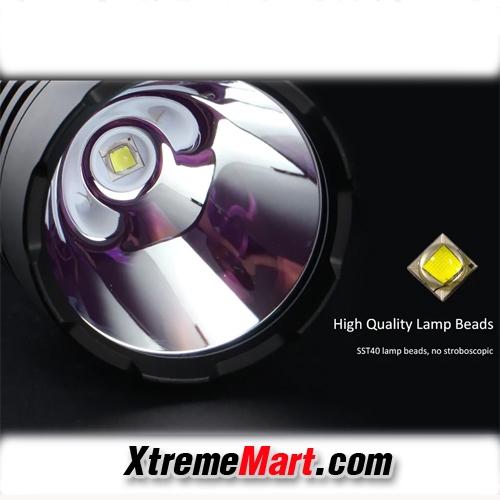 ไฟฉายพกพา Convoy C8+ SST40 แสงขาว 2000LM LED Portable Flashlight (สีดำ)