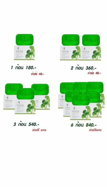 สบู่ใบบัวบก ชาริยา ของแท้ 100% แถม!! ต่าข่ายตีฟอง ฟรีเก็บเงินปลายทาง