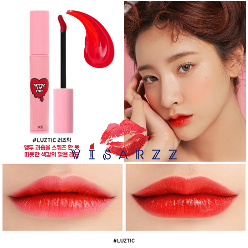 3CE Tattoo Lip Tint # Luztic ทิ้นรูปแบบใหม่ ทาแล้วปากไม่แห้ง สีติดทนนาน