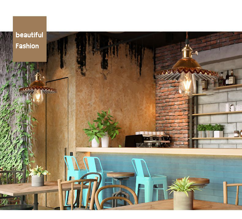 โคมไฟห้อยเพดานหัวเดี่ยว Brass glass 22x6cm [BG22]